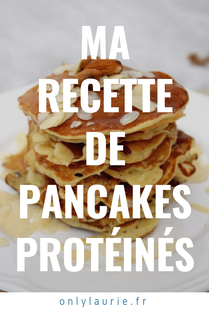 recette de pancakes protéinés healthy et facile à faire. Parfait pour un petit déjeuner qui tient au corps. 