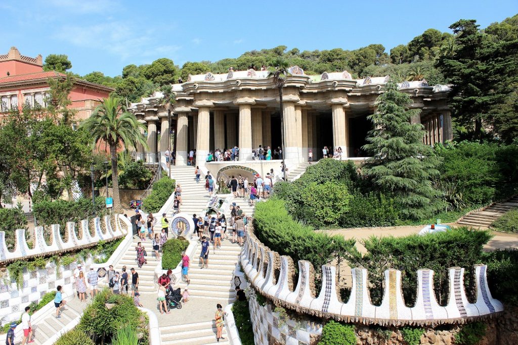 Parc Guell de Gaudi à Barcelone. 
