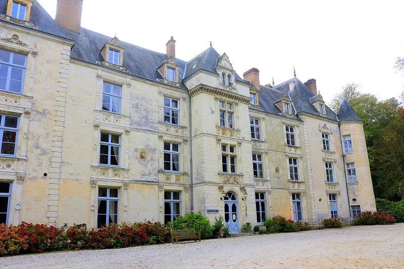 château du domaine de Villeray en Normandie. 