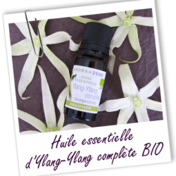 Huile essentielle d'ylang ylang aroma zone.