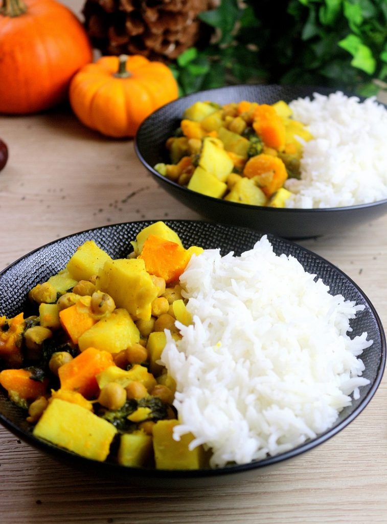 Curry vegan aux légumes d'automne. Une recette healthy. 
